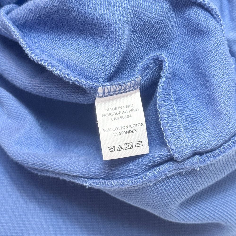 B Draddy Russel 1/4 Zip Pullover Mens M Pima Cotton Blue Golf Stretch Casual - Picture 5 of 10